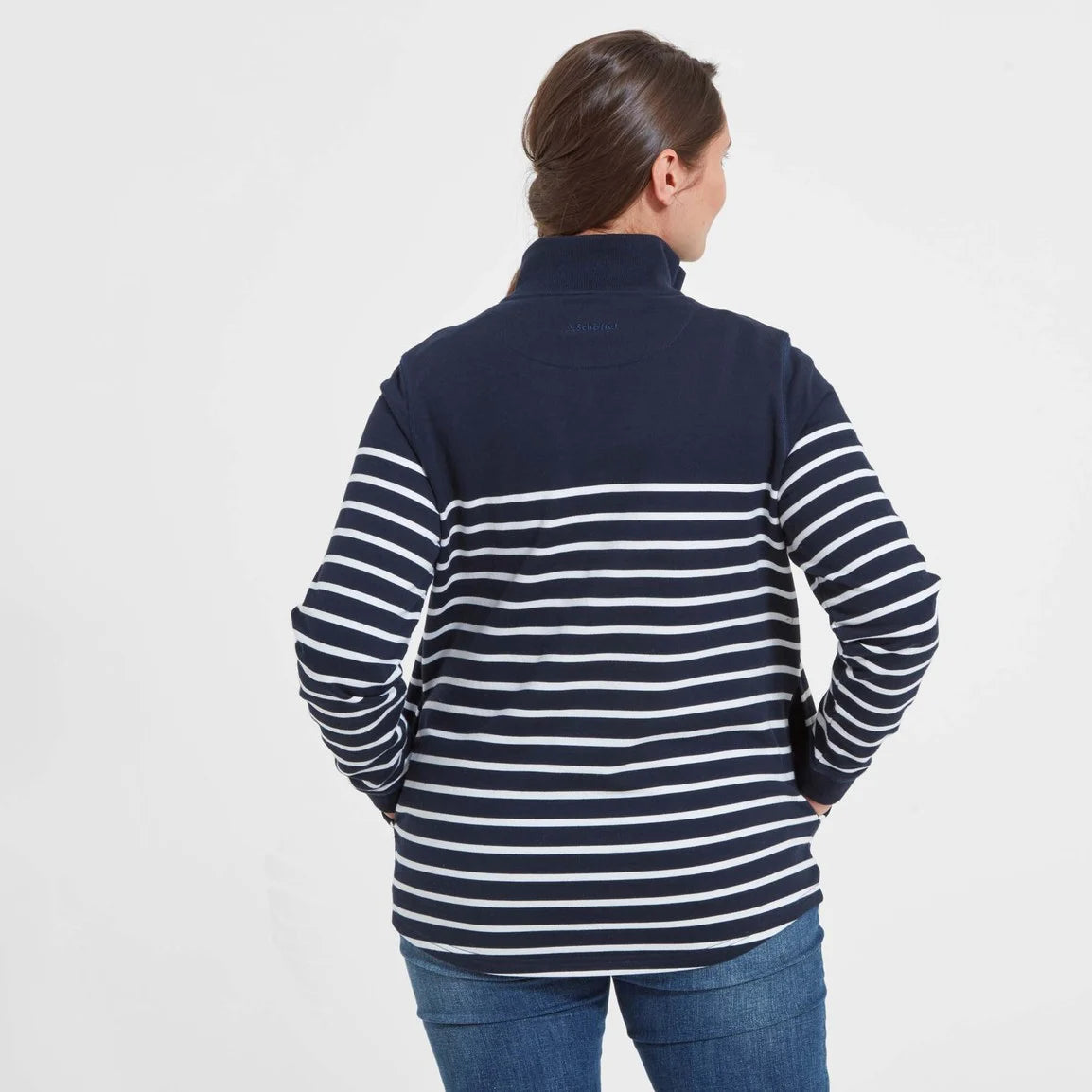 Schoffel Ladies Hope Cove Sweatshirt - Navy Stripe