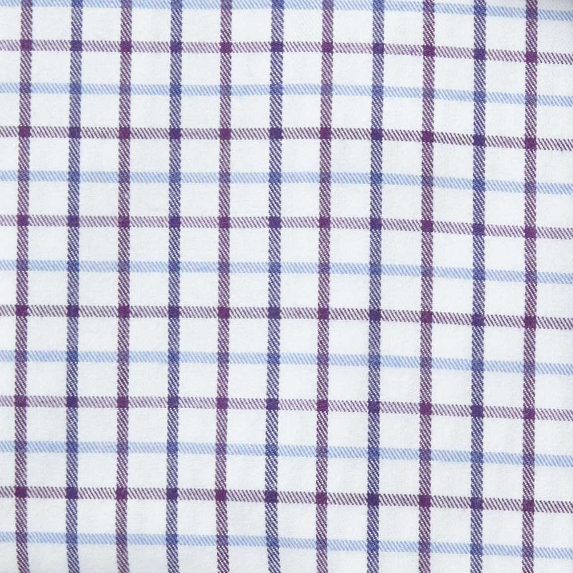 Schoffel Milton Tailored Shirt - Purple Check