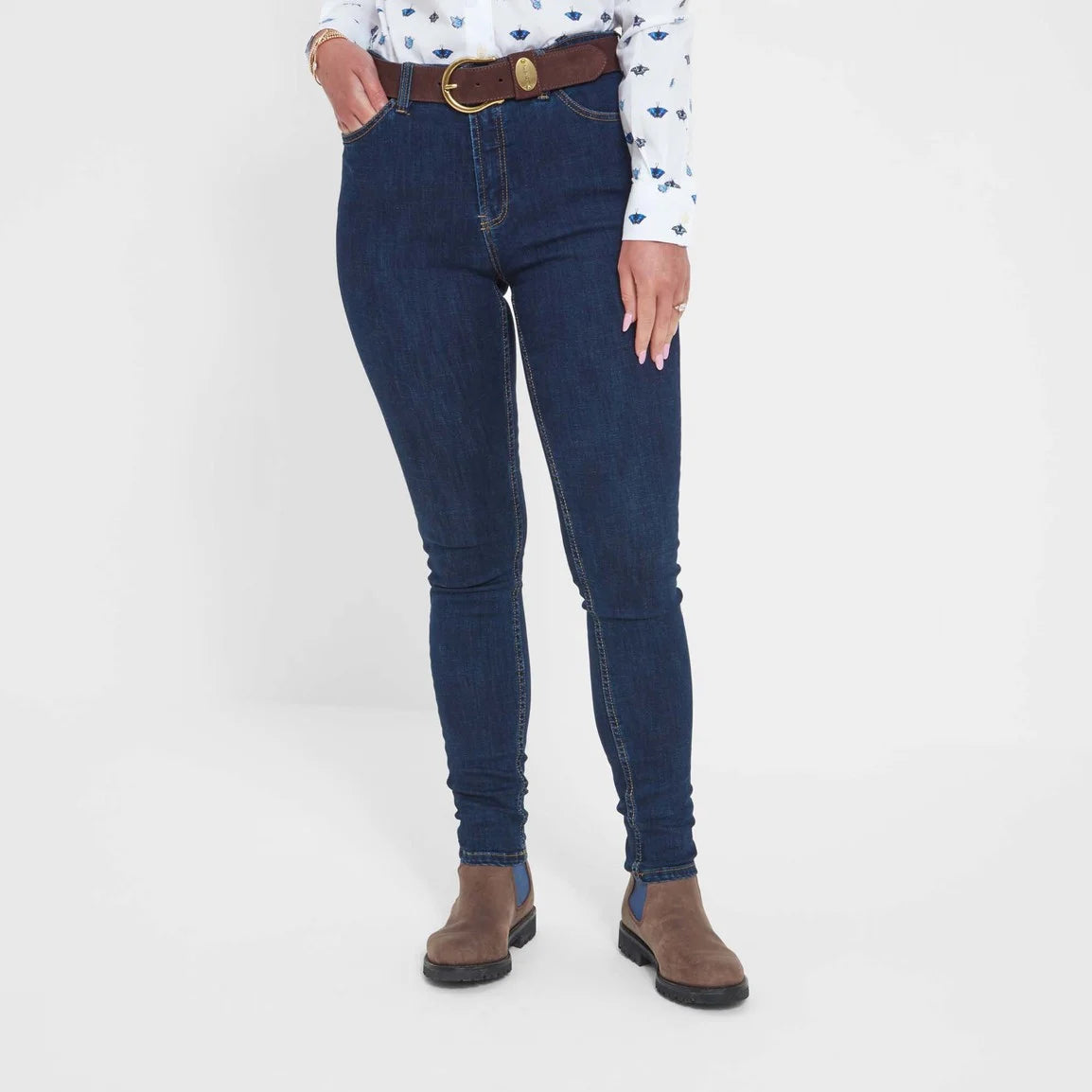 Schoffel Ladies Poppy Jean - Dark Denim