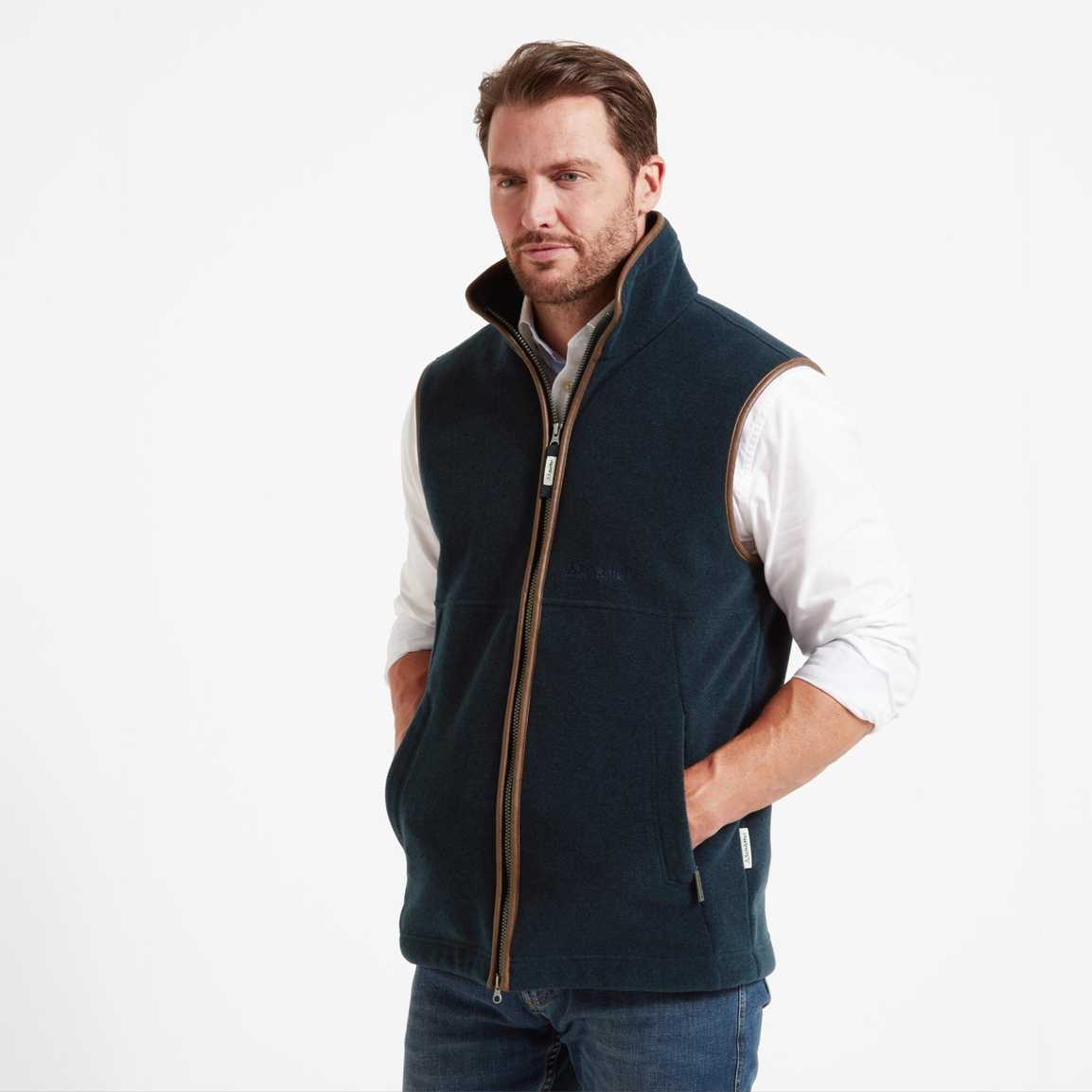 Schoffel Oakham Fleece Gilet - Petrol Blue