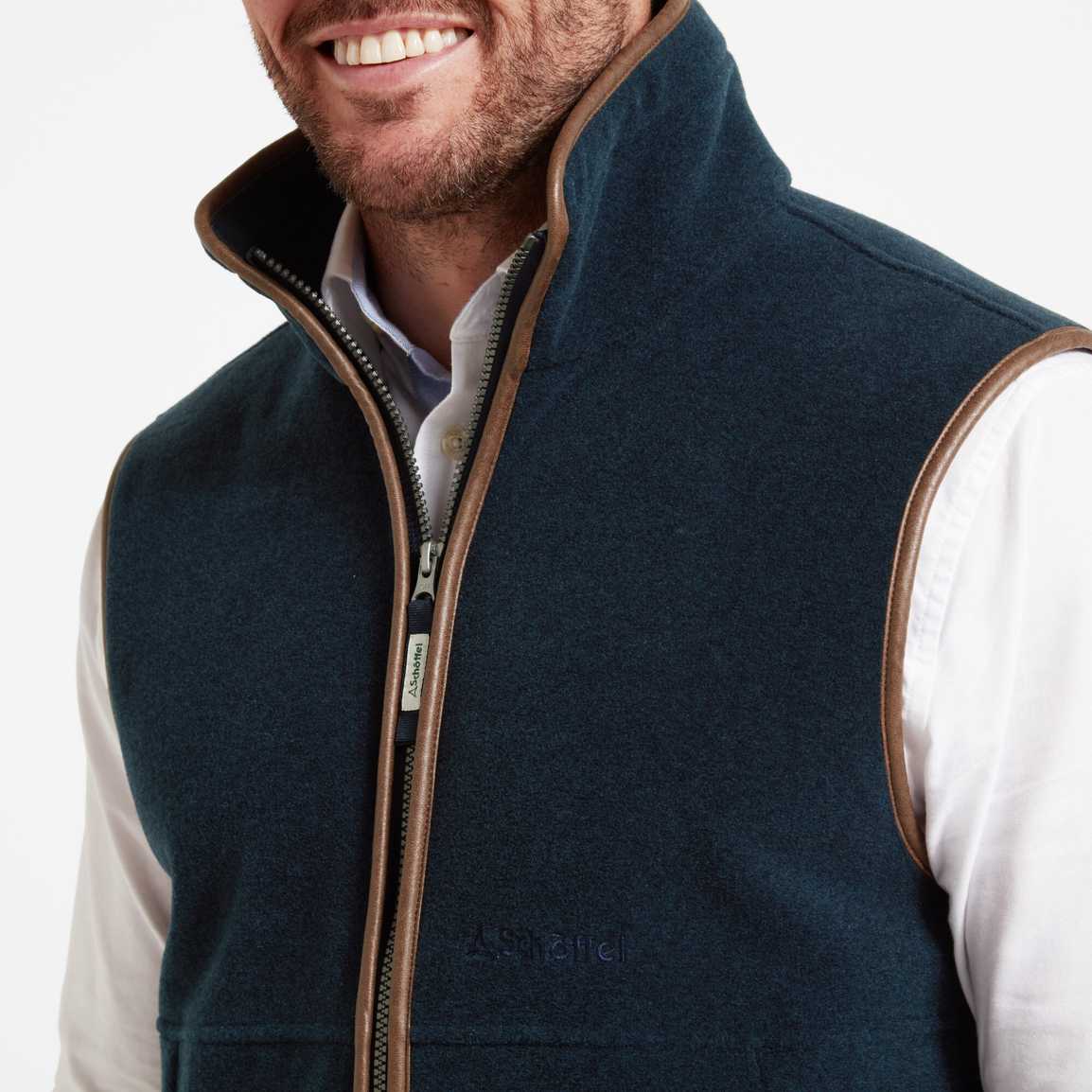 Schoffel Oakham Fleece Gilet - Petrol Blue