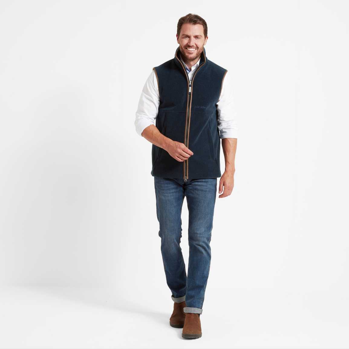 Schoffel Oakham Fleece Gilet - Petrol Blue