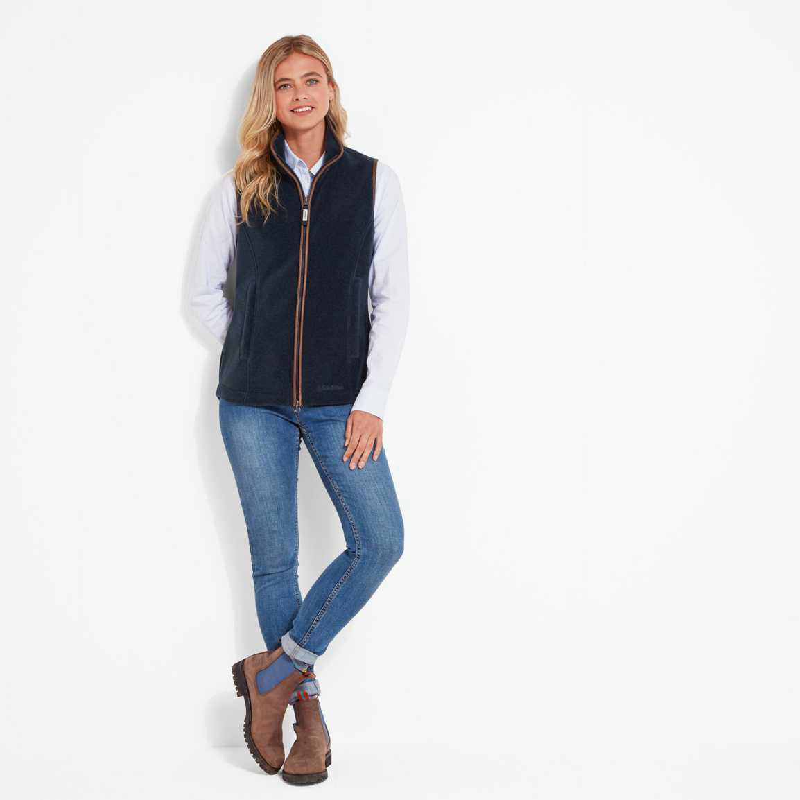 Schoffel Lyndon Fleece Gilet Petrol Blue – Lings Country Goods
