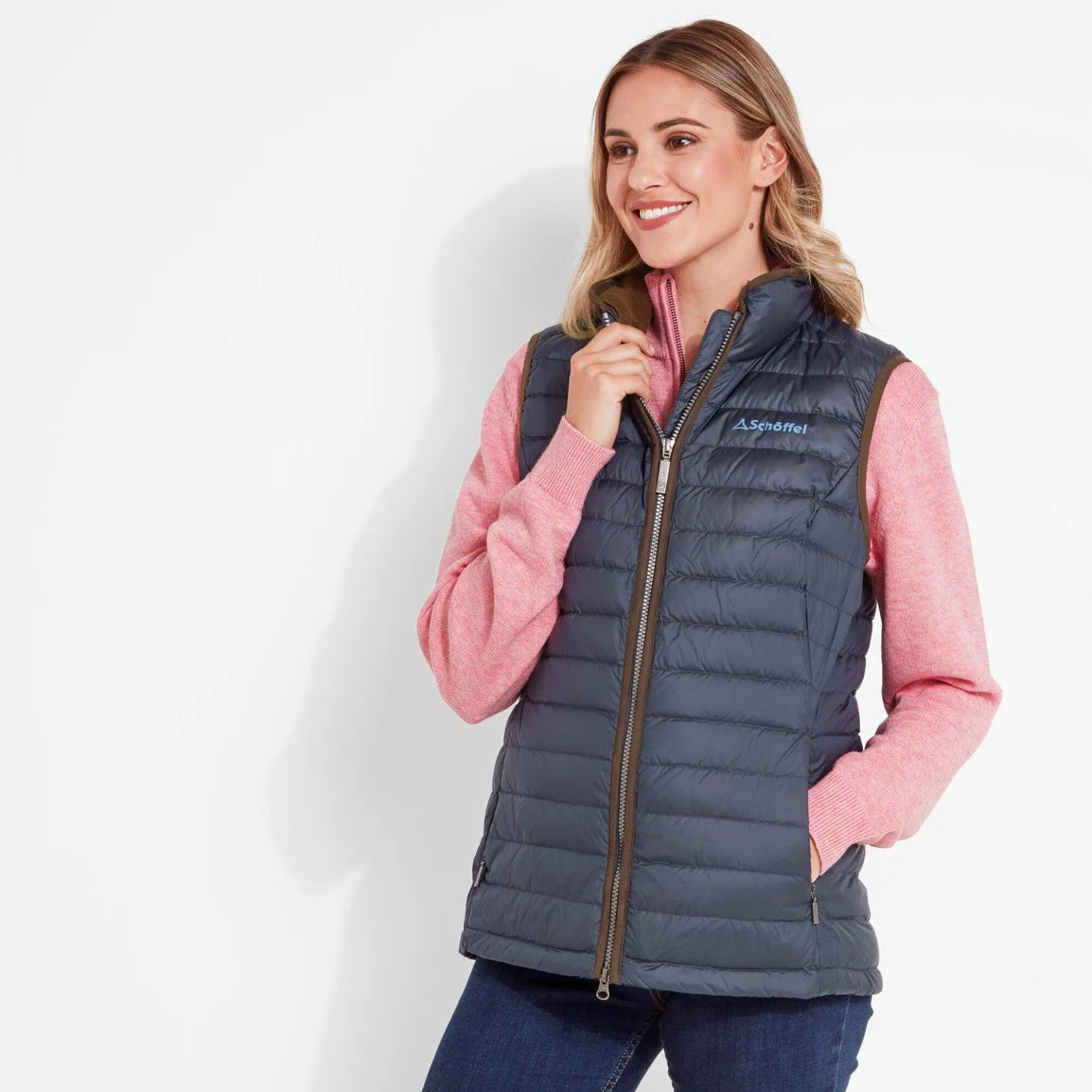 Schoffel Ladies Launde Down Gilet - Petrol Blue