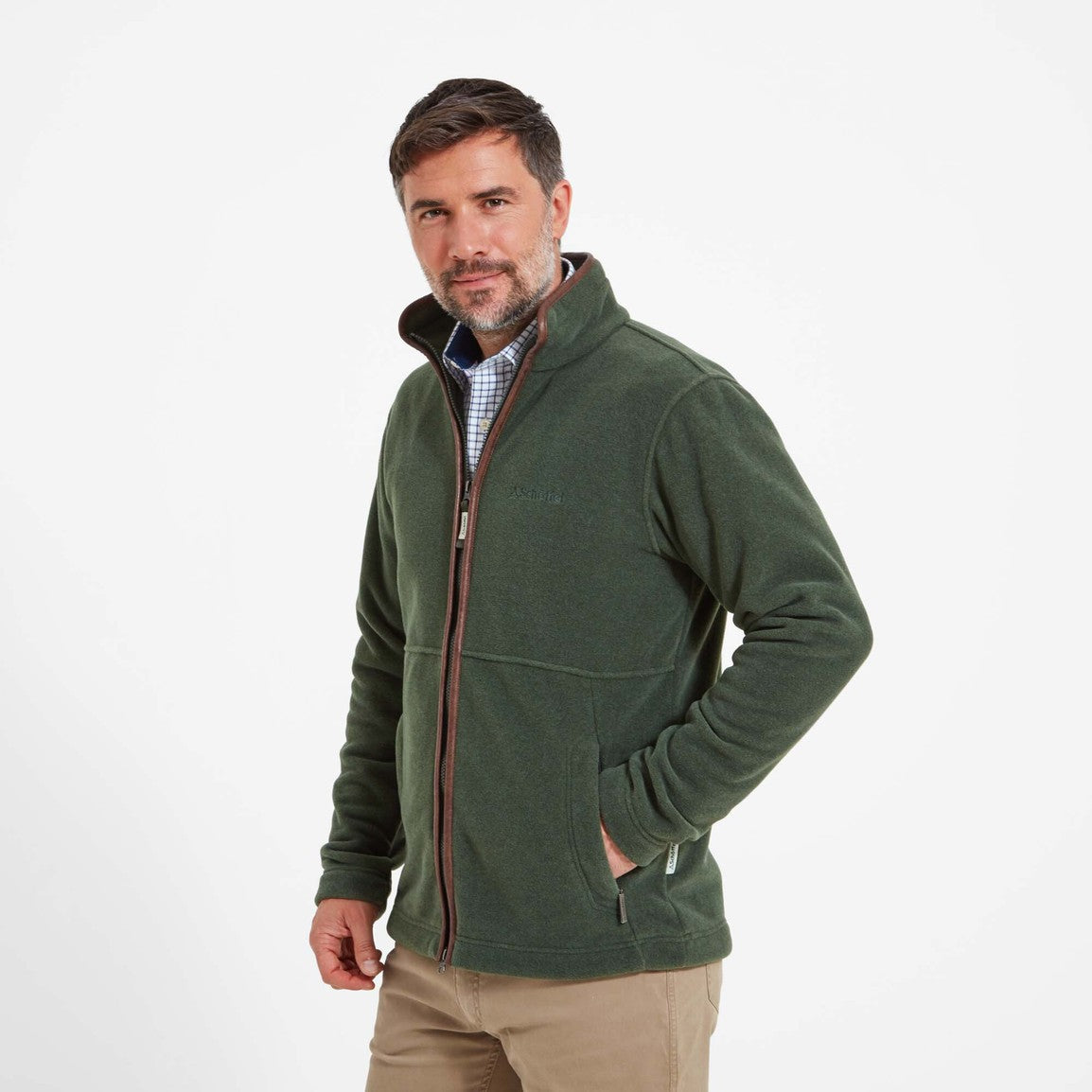 Schoffel Mens Cottesmore Fleece Jacket - Cedar Green