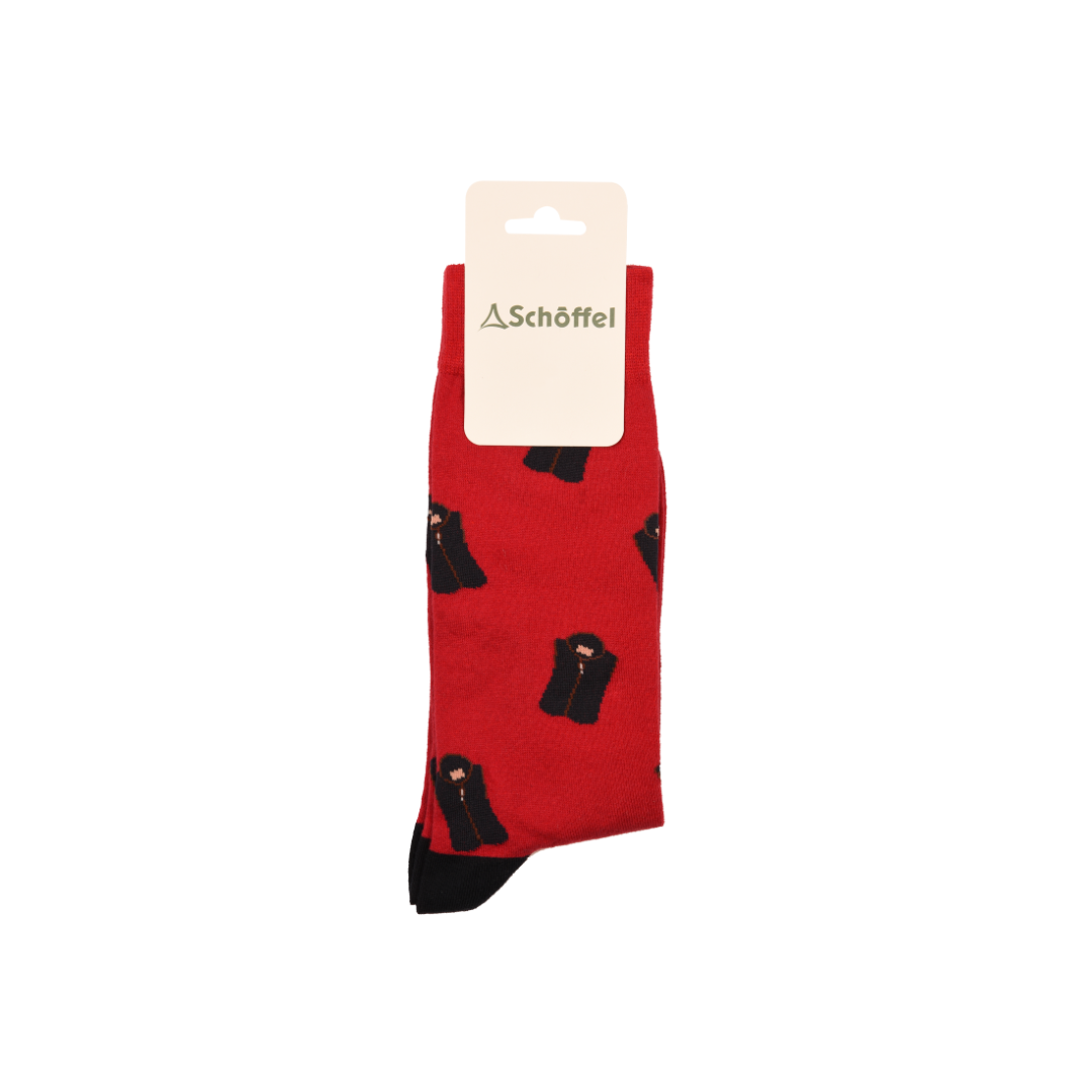 Schoffel Mens Single Cotton Sock - Chilli Oakhams