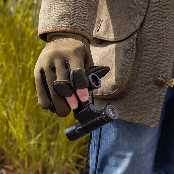 Dents Neoprene Shooting Gloves - Olive