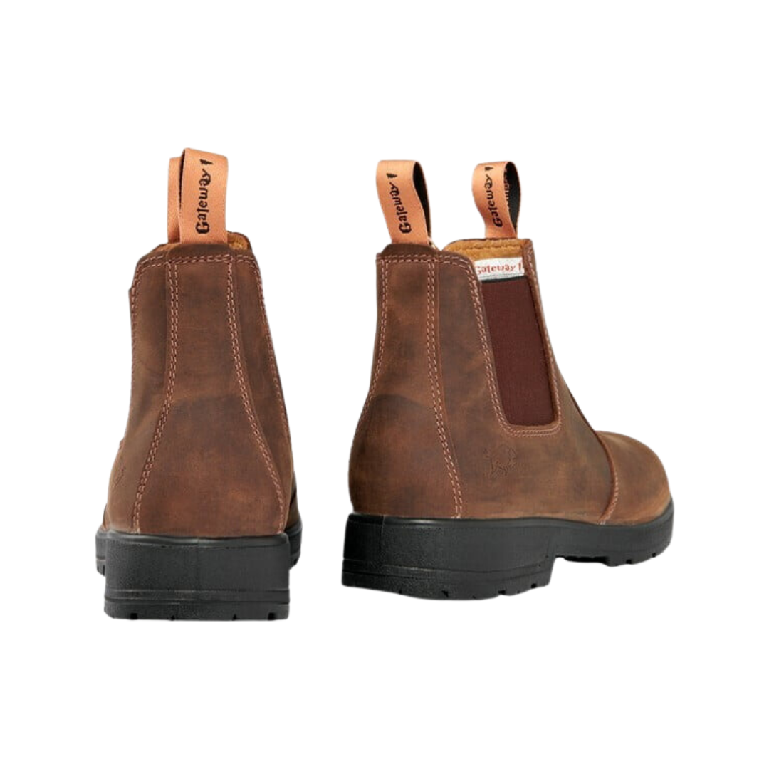 Gateway SD 6" Pull-on Chelsea Boots - Dark Brown