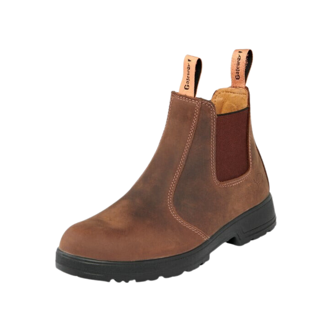 Gateway SD 6" Pull-on Chelsea Boots - Dark Brown