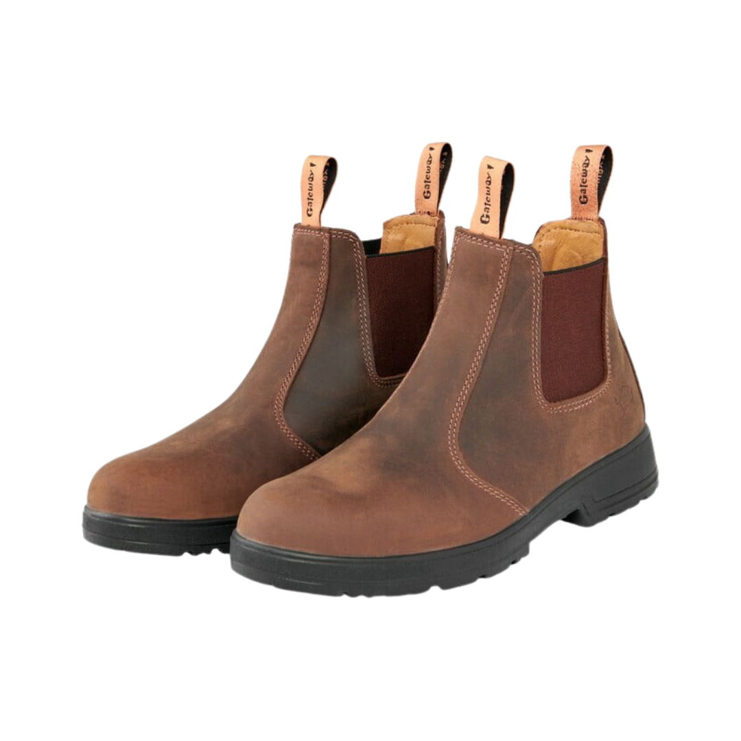 Gateway SD 6" Pull-on Chelsea Boots - Dark Brown