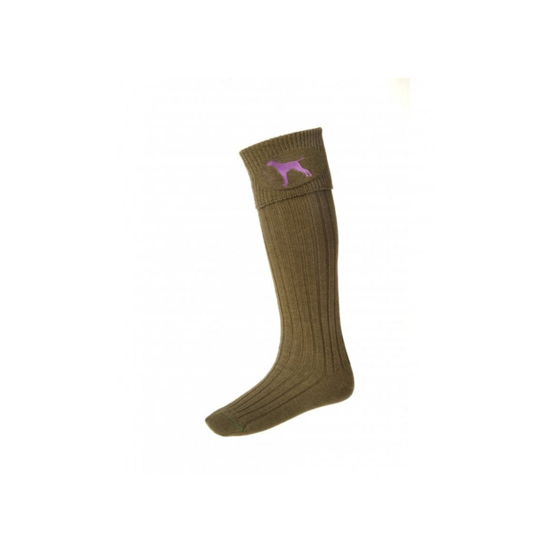 House of Cheviot Buckminster Sock - Olive