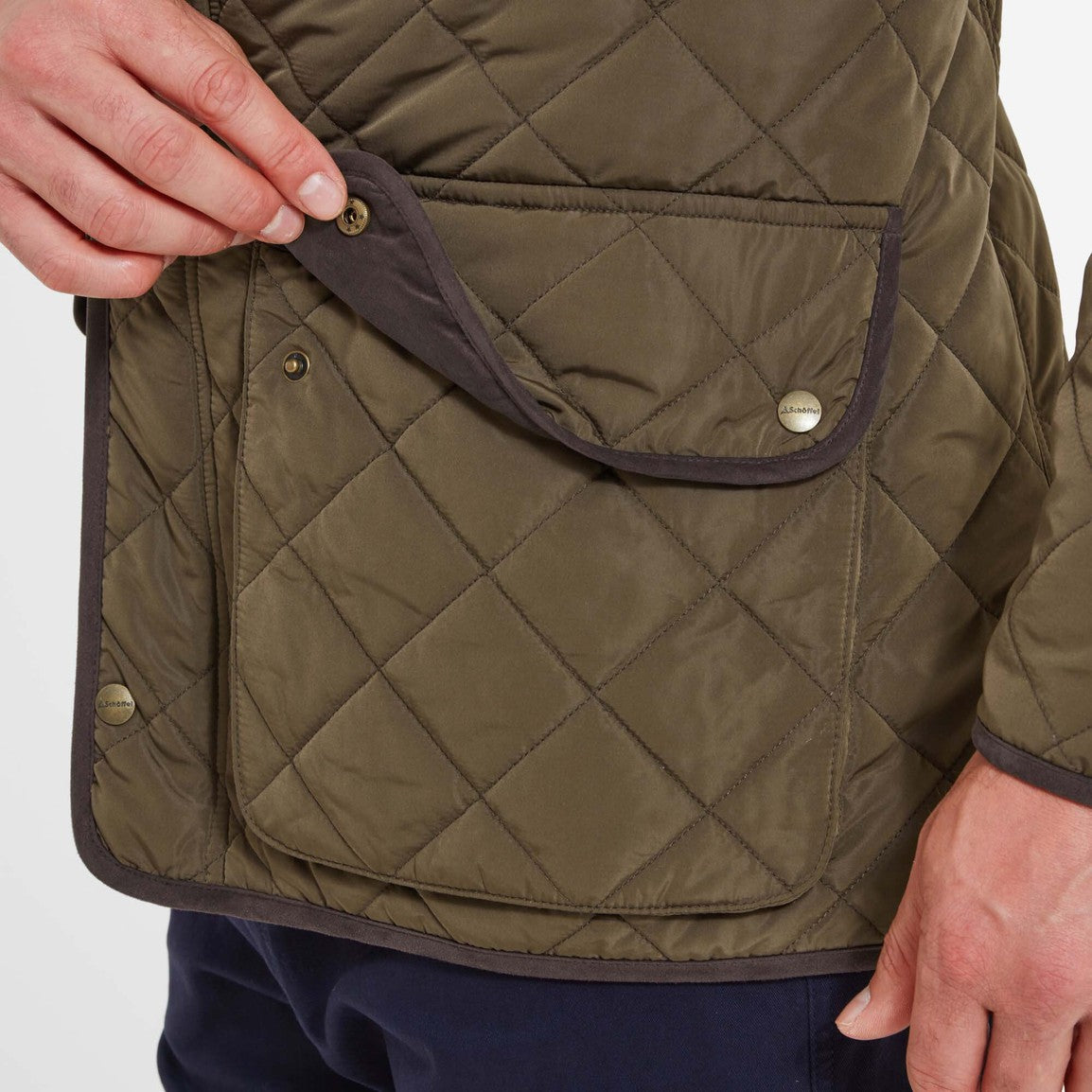 Schoffel Mens Barrowden Quilted Jacket - Olive