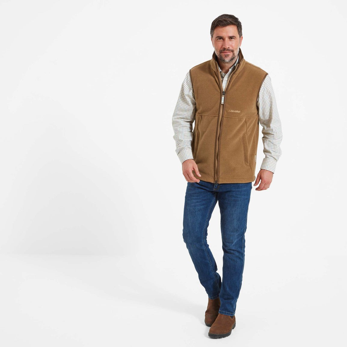 Schoffel Oakham Fleece Gilet - Bark