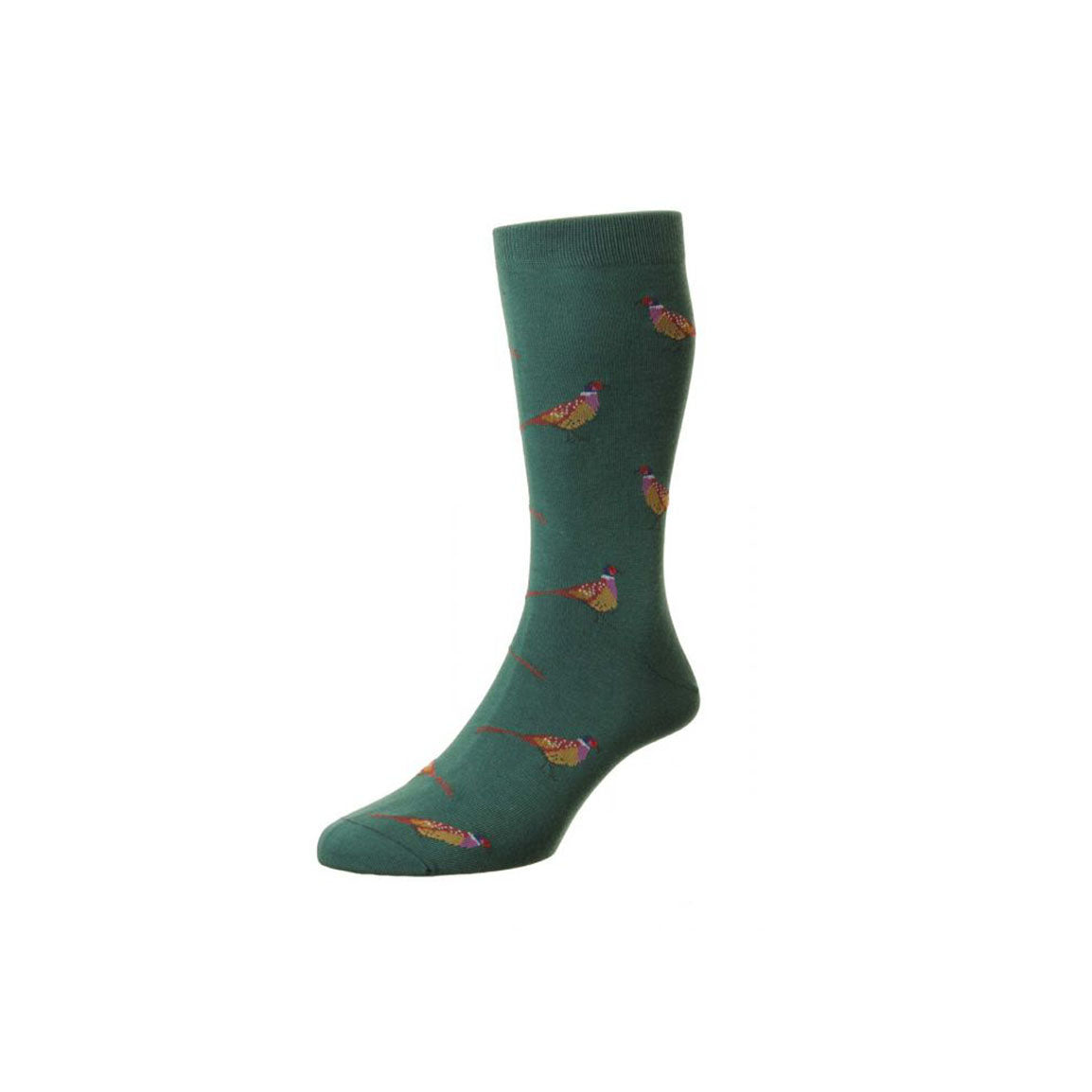 Scott-Nichol Firle Pheasant Socks - Green