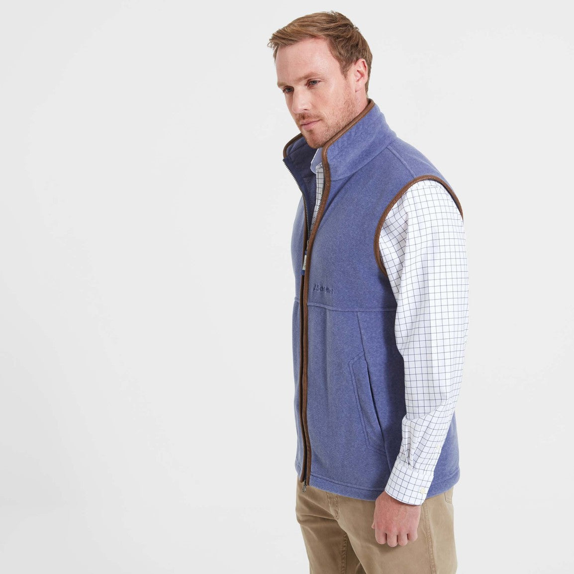 Schoffel Oakham Fleece Gilet - Stone Blue