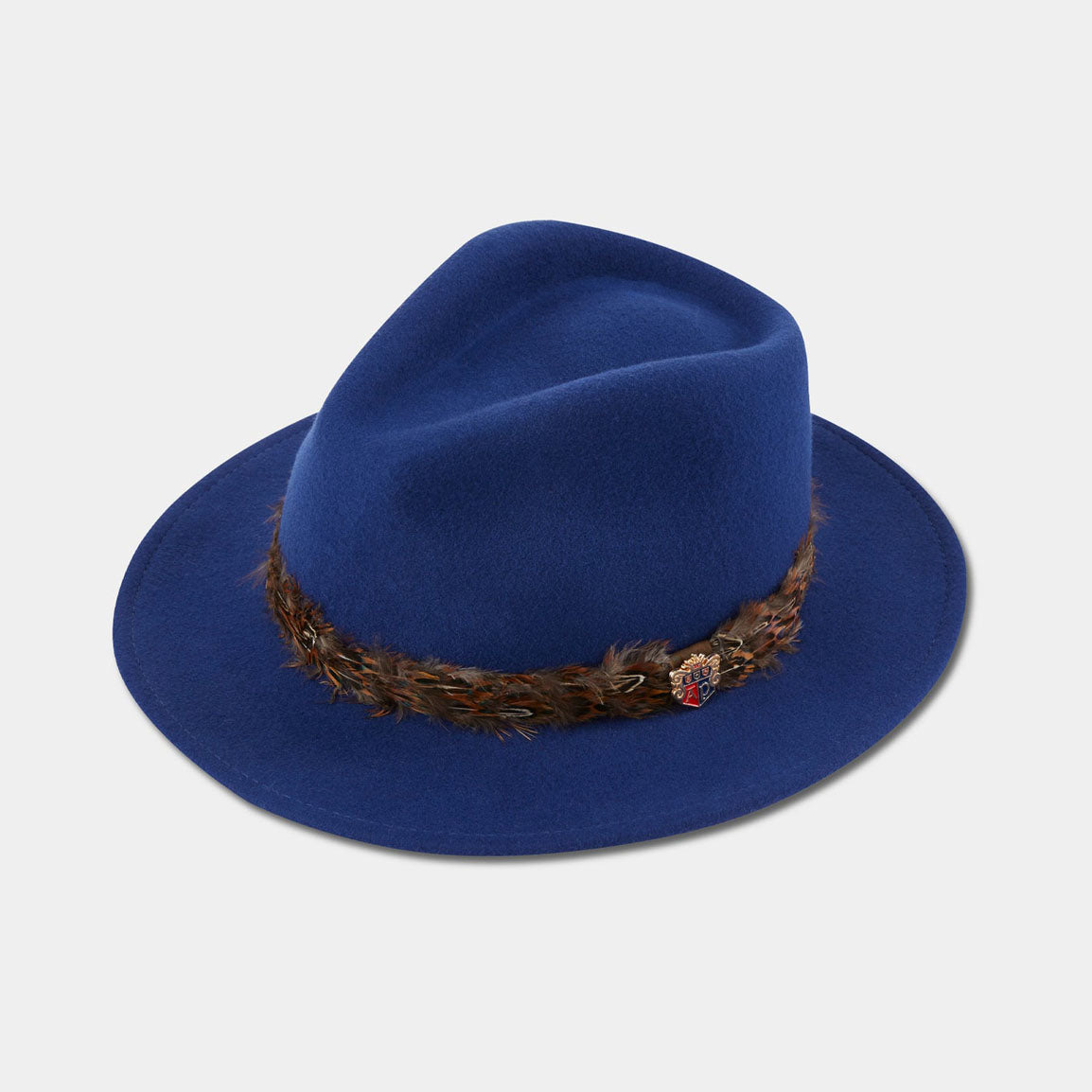Alan Paine Richmond Ladies Fedora Hat - Blue