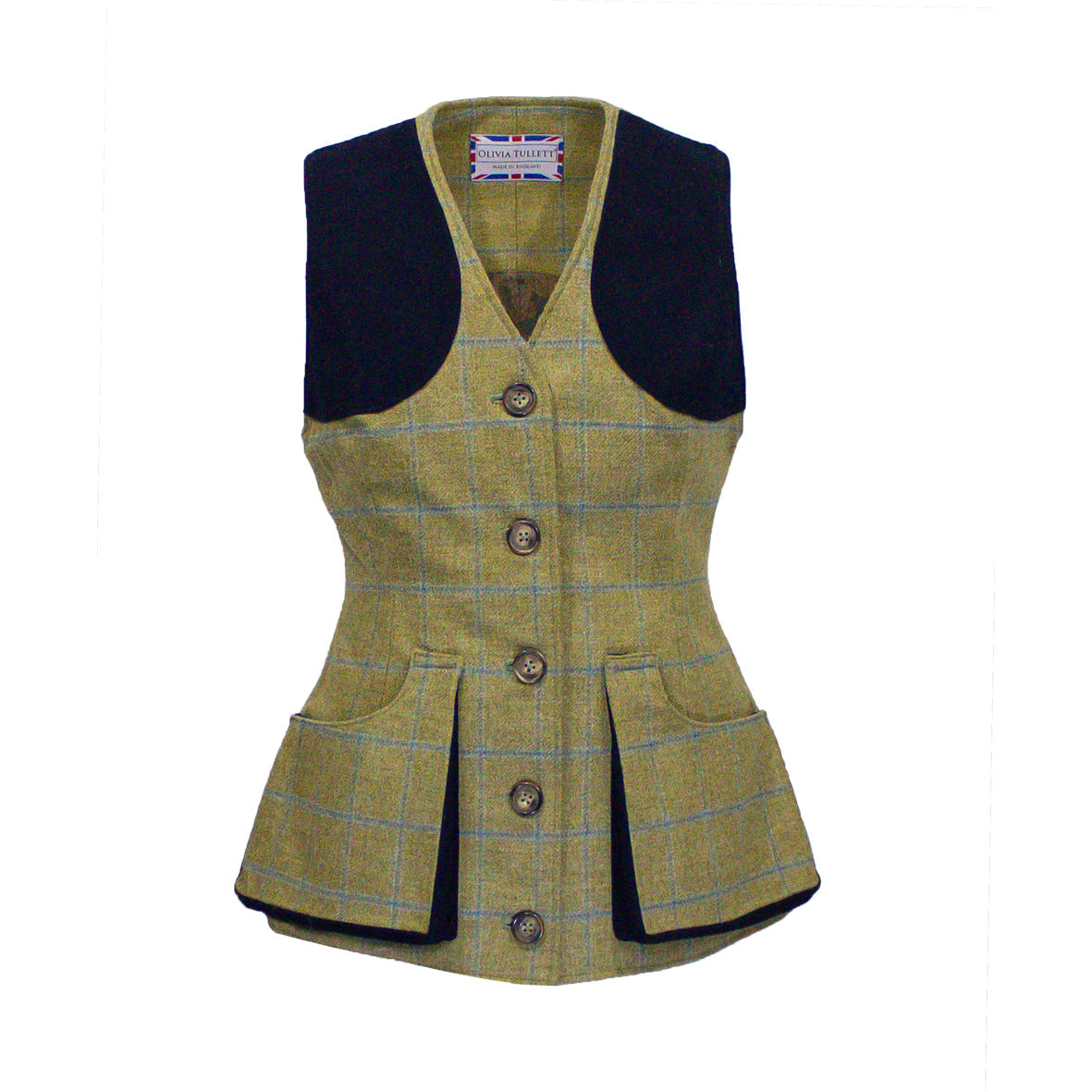 Olivia Tullett Bella Gilet - Navy/Beige