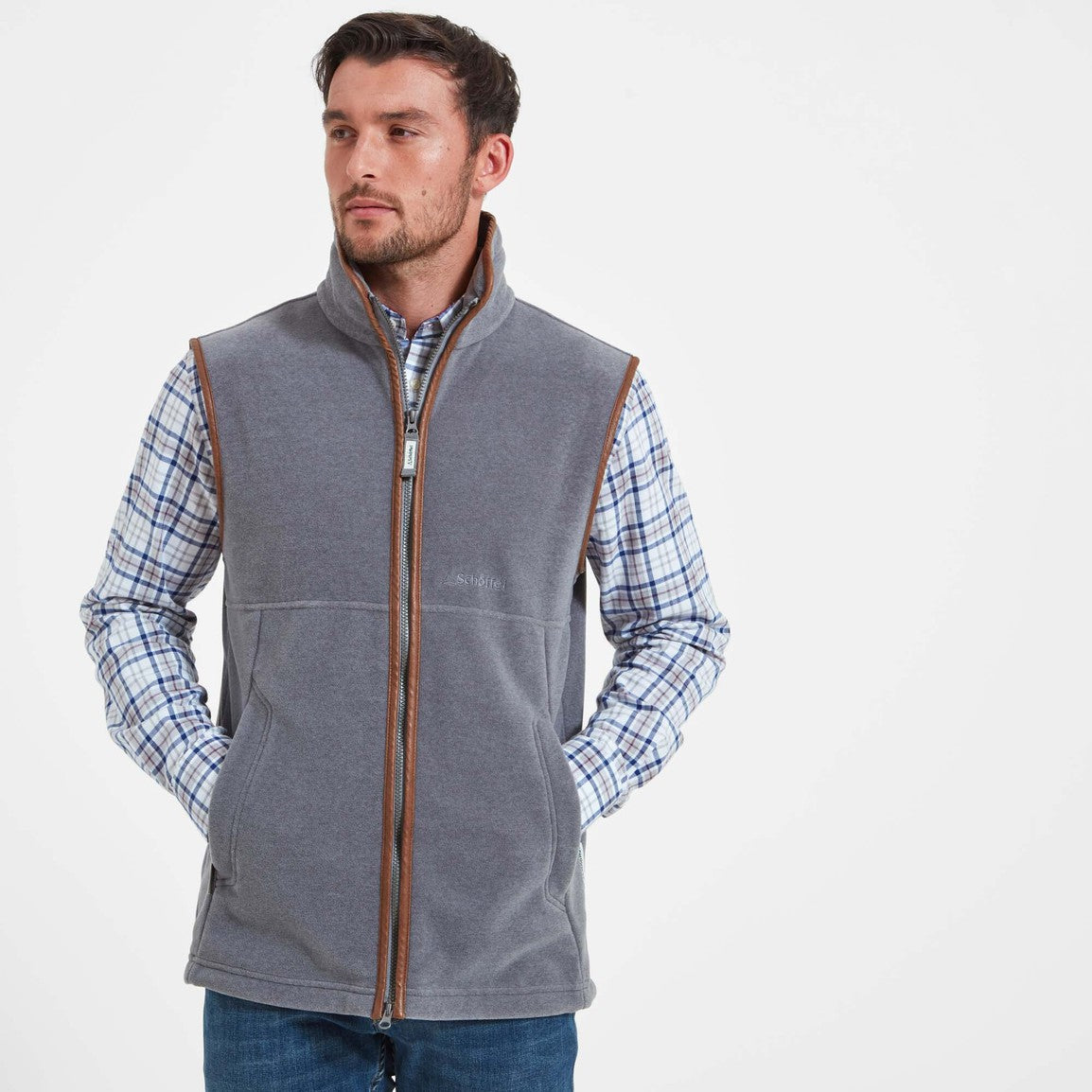 Schoffel Oakham Fleece Gilet - Pewter