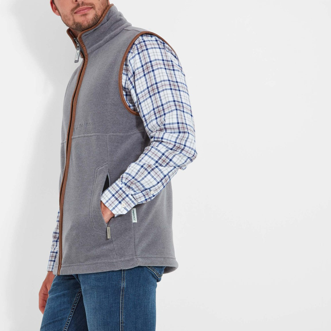 Schoffel Oakham Fleece Gilet - Pewter