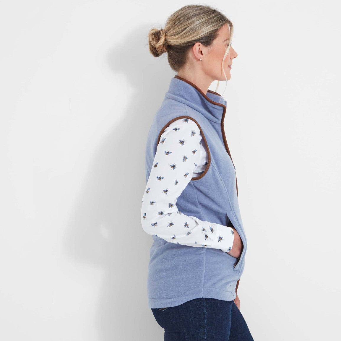 Schoffel Lyndon Fleece Gilet - Powder Blue