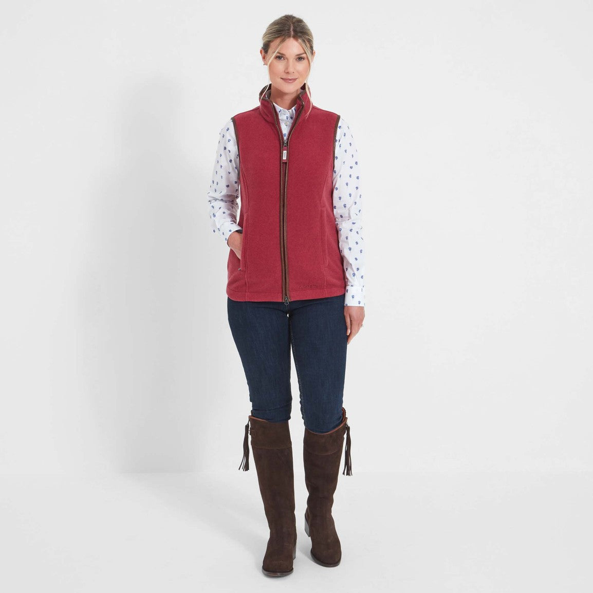 Schoffel Lyndon Fleece Gilet - Pomegranate