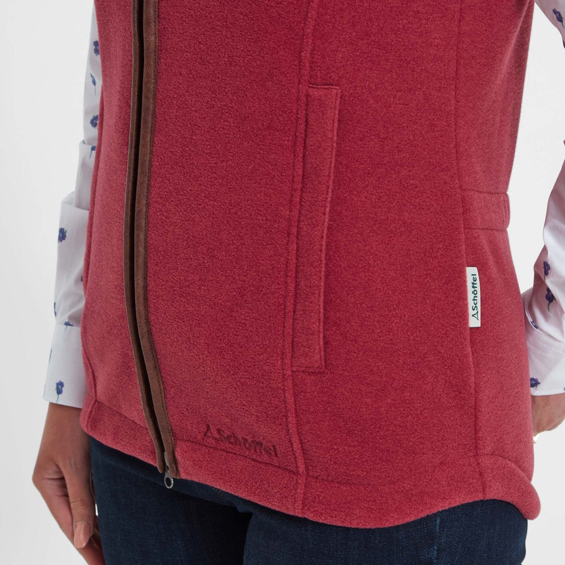 Schoffel Lyndon Fleece Gilet - Pomegranate