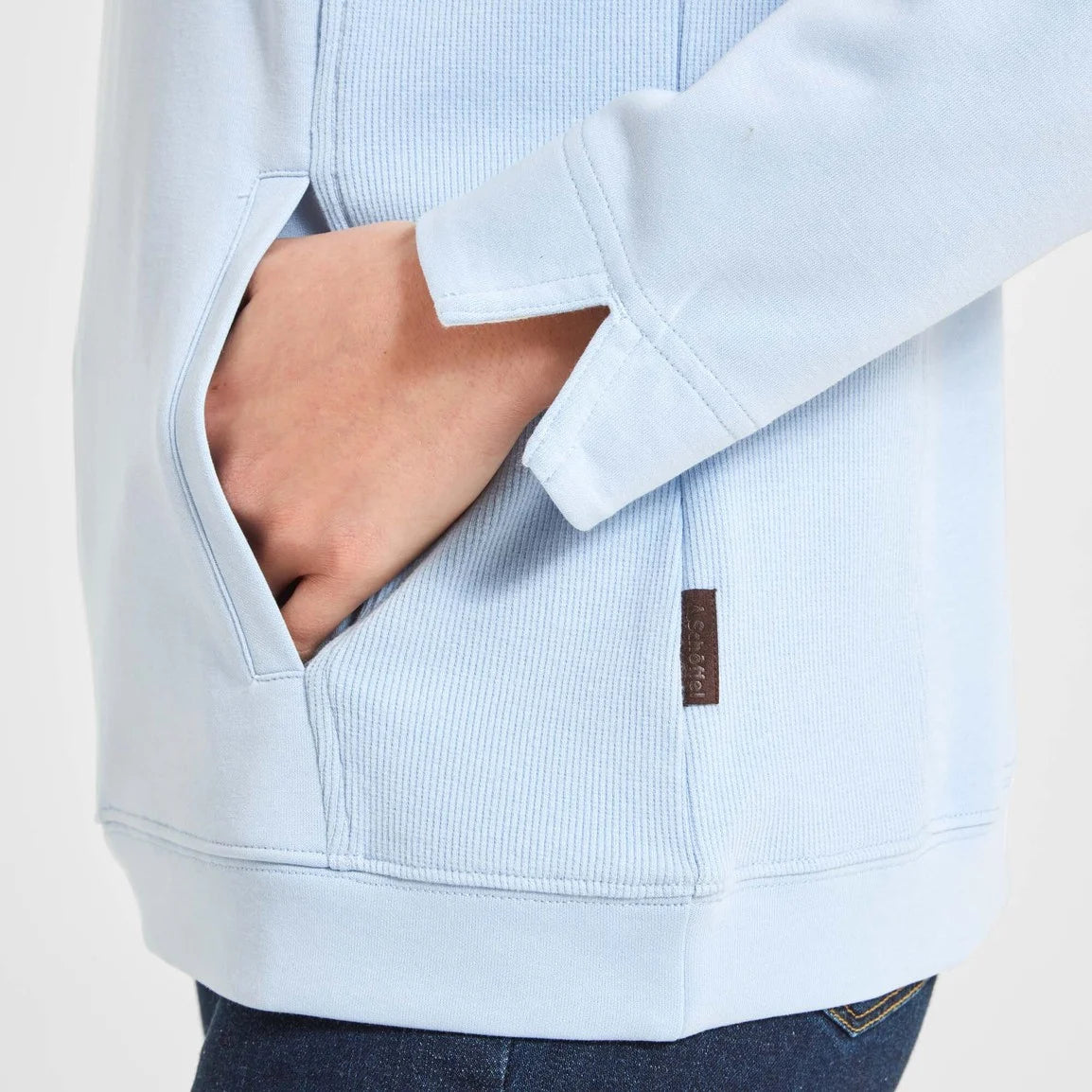 Schoffel Ladies Steephill Cove Sweatshirt - Pale Blue