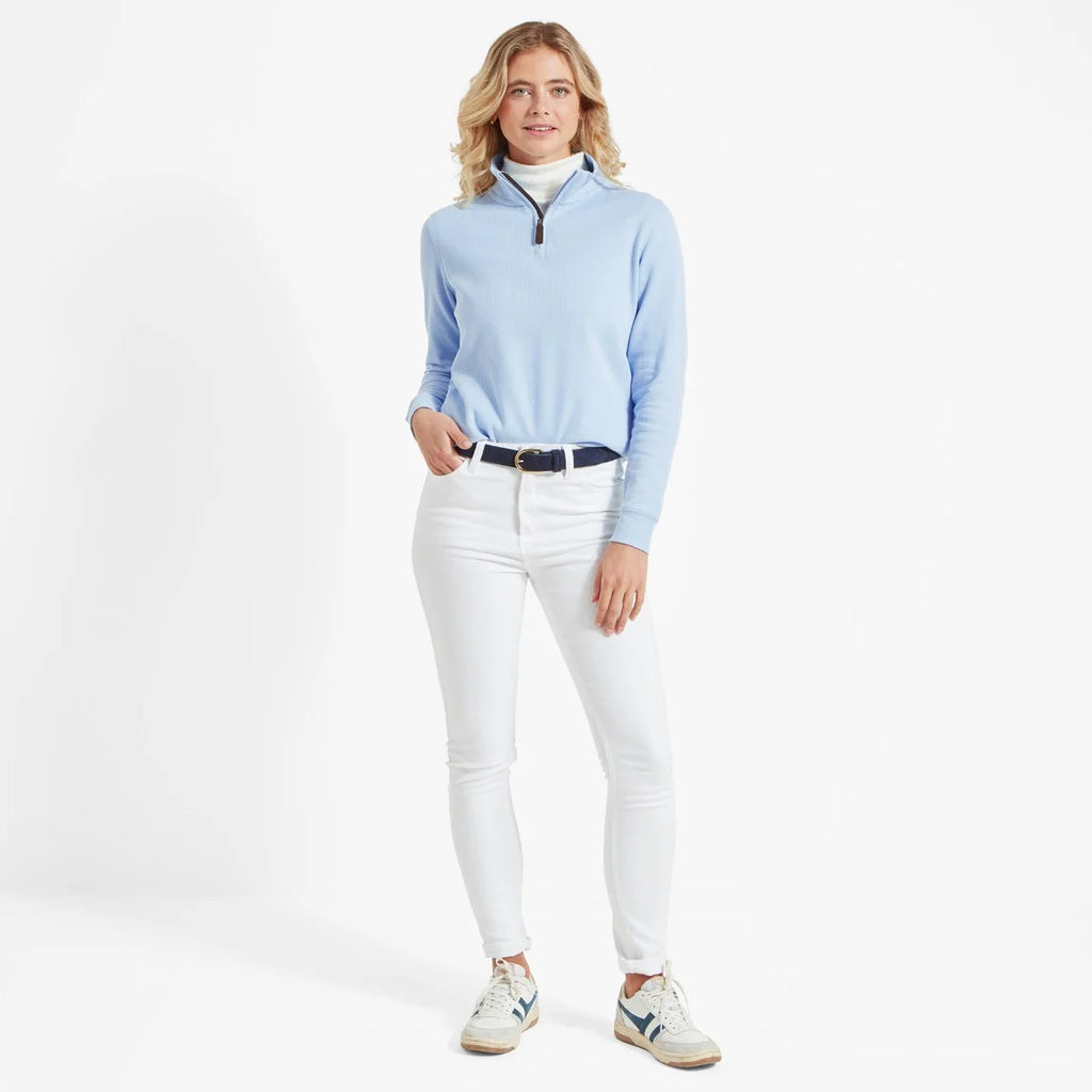 Schoffel Ladies Appletree Bay 1/4 Zip - Sky Blue