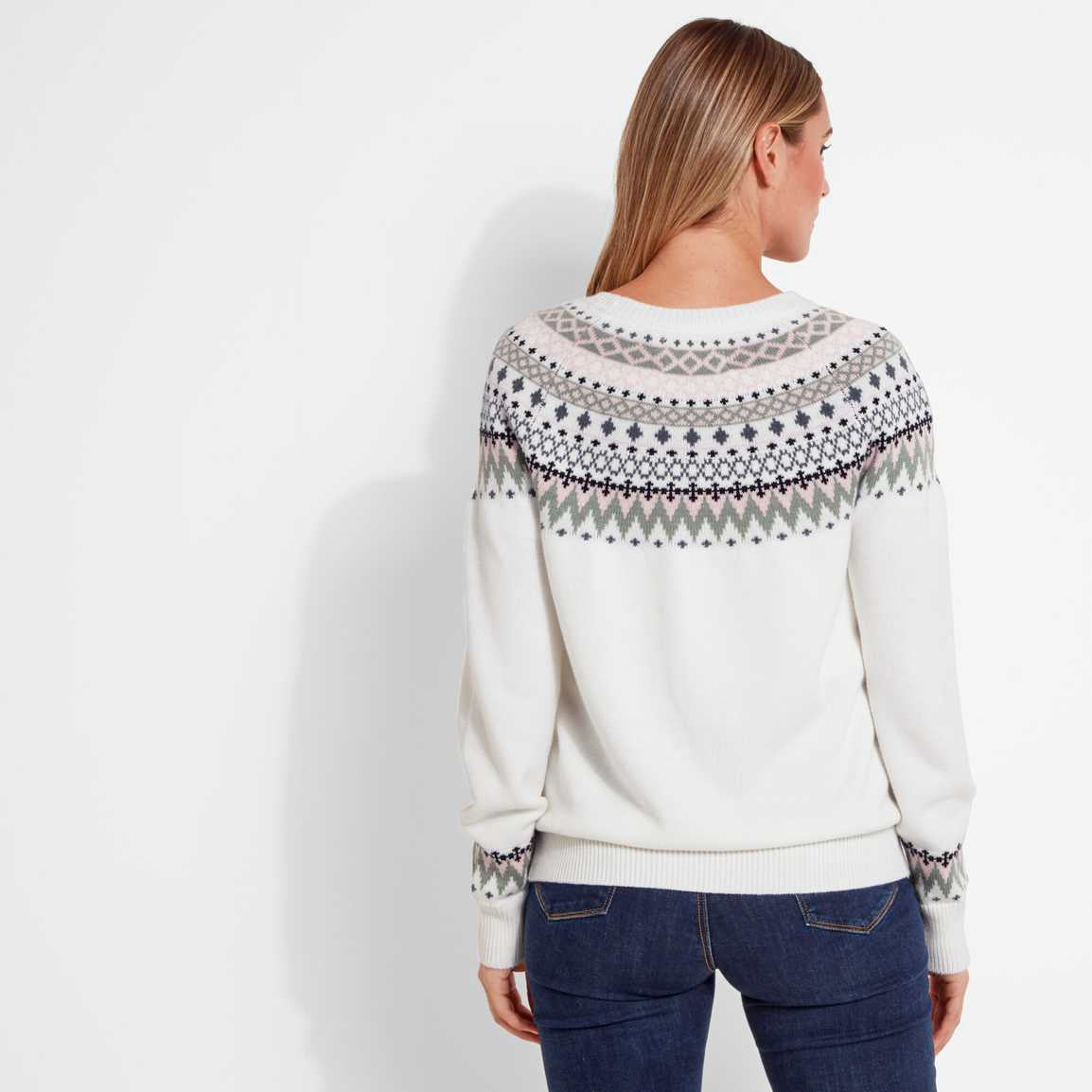 Schoffel Shetland Fairisle Jumper - Blush/Arctic