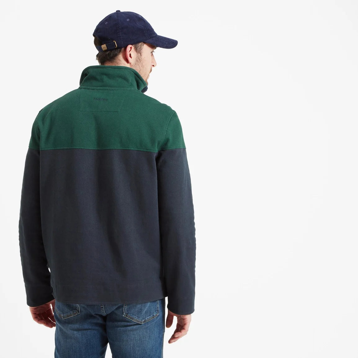 Unisex Helford Heritage Sweatshirt - Navy/Pine Green