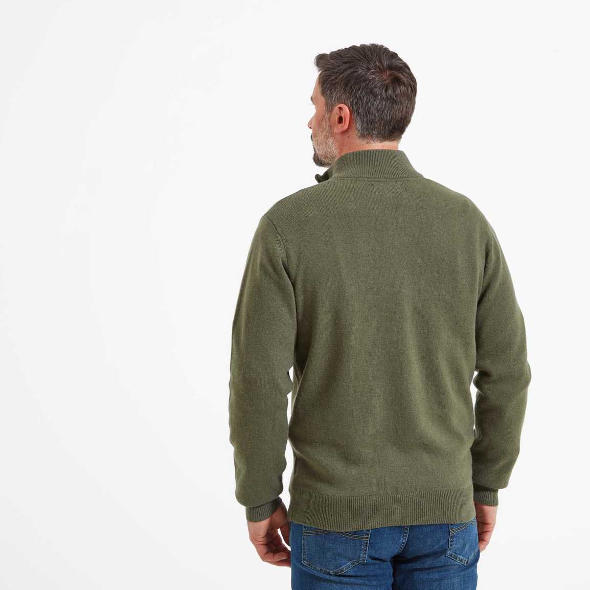 Schoffel Lambswool 1/4 Zip - Moss