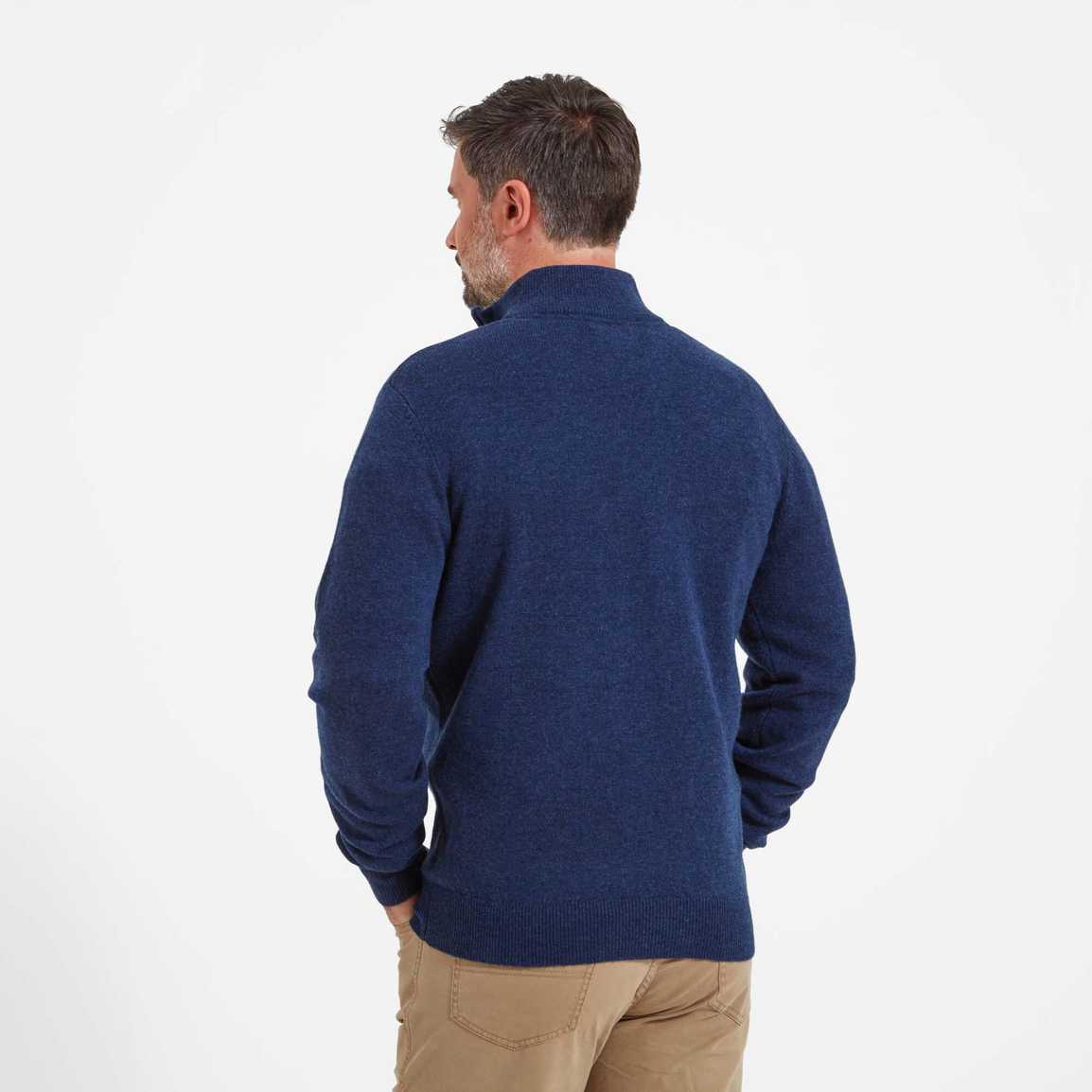 Schoffel Lambswool 1/4 Zip - Indigo