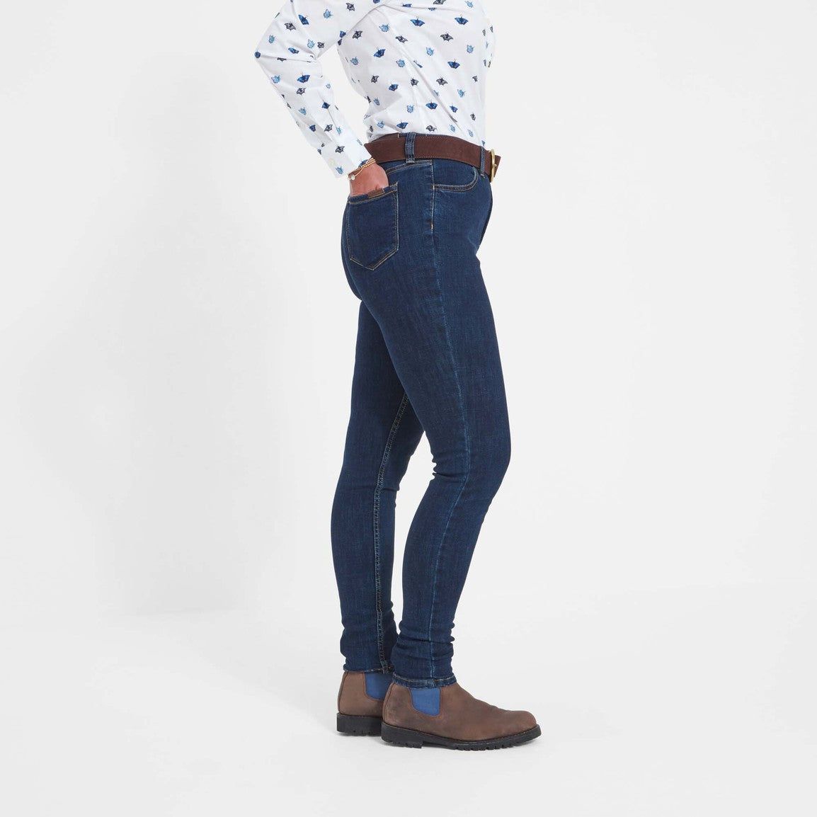 Schoffel Ladies Poppy Jean - Dark Denim