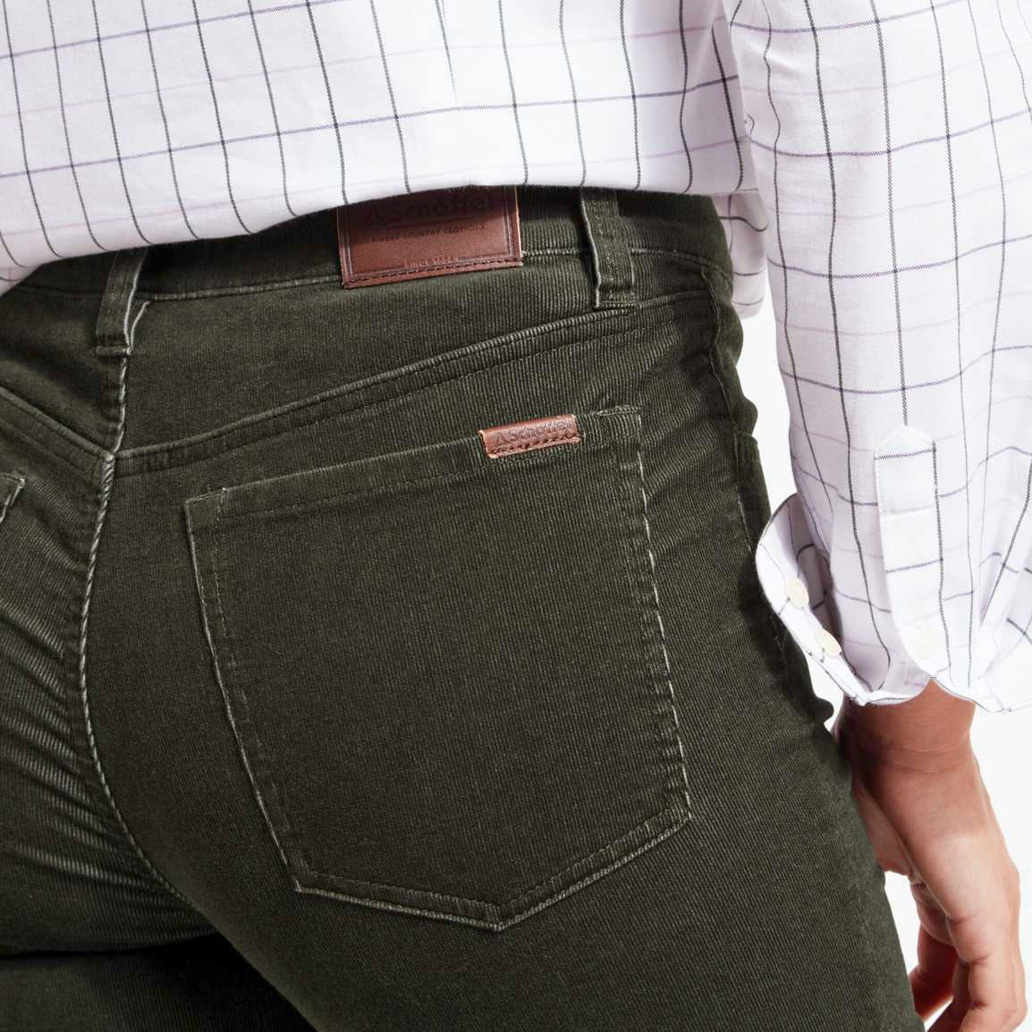 Schoffel Clover Cord Jean - Forest