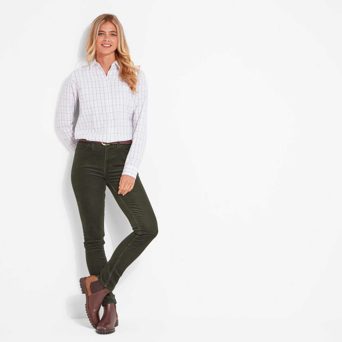 Schoffel Clover Cord Jean - Forest