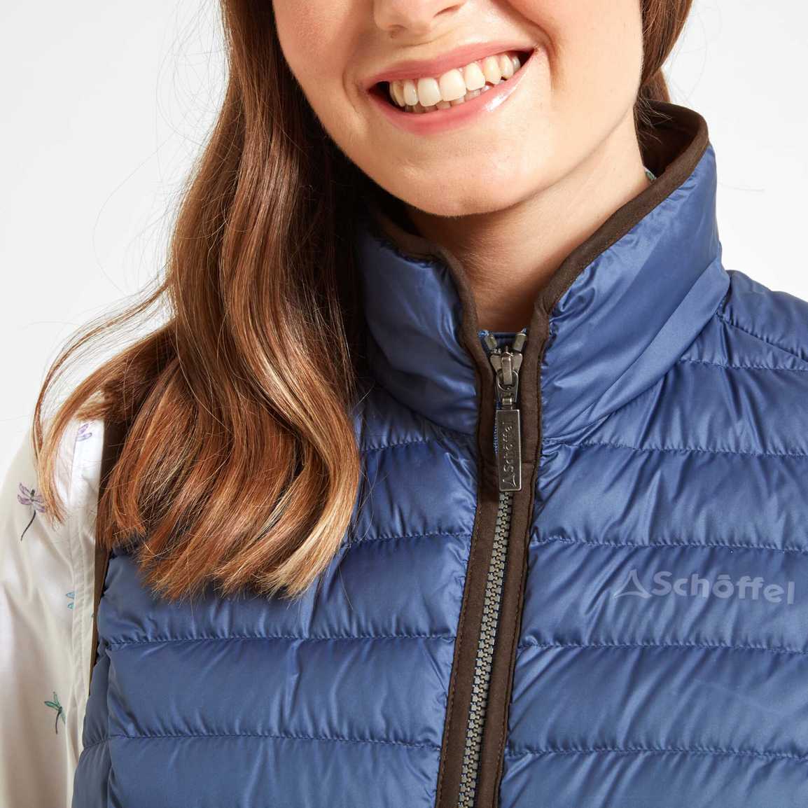 Schoffel Ladies Launde Down Gilet - Stone Blue