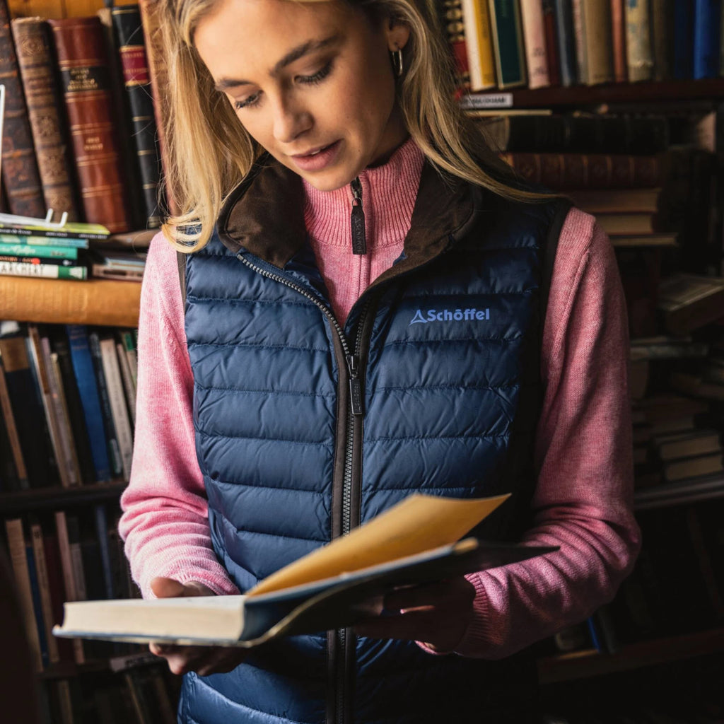 Schoffel Ladies Launde Down Gilet - Petrol Blue