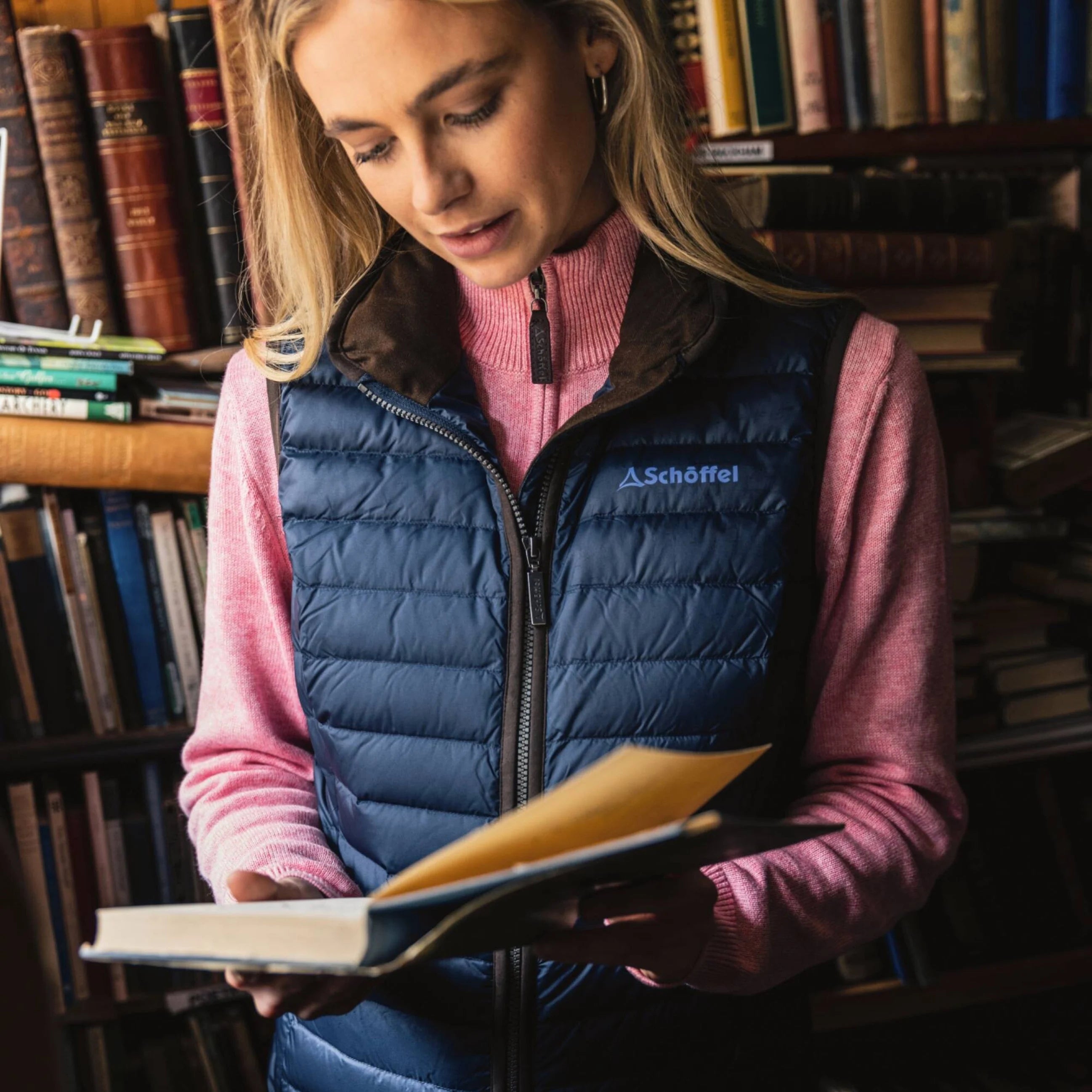 Schoffel Ladies Launde Down Gilet - Petrol Blue