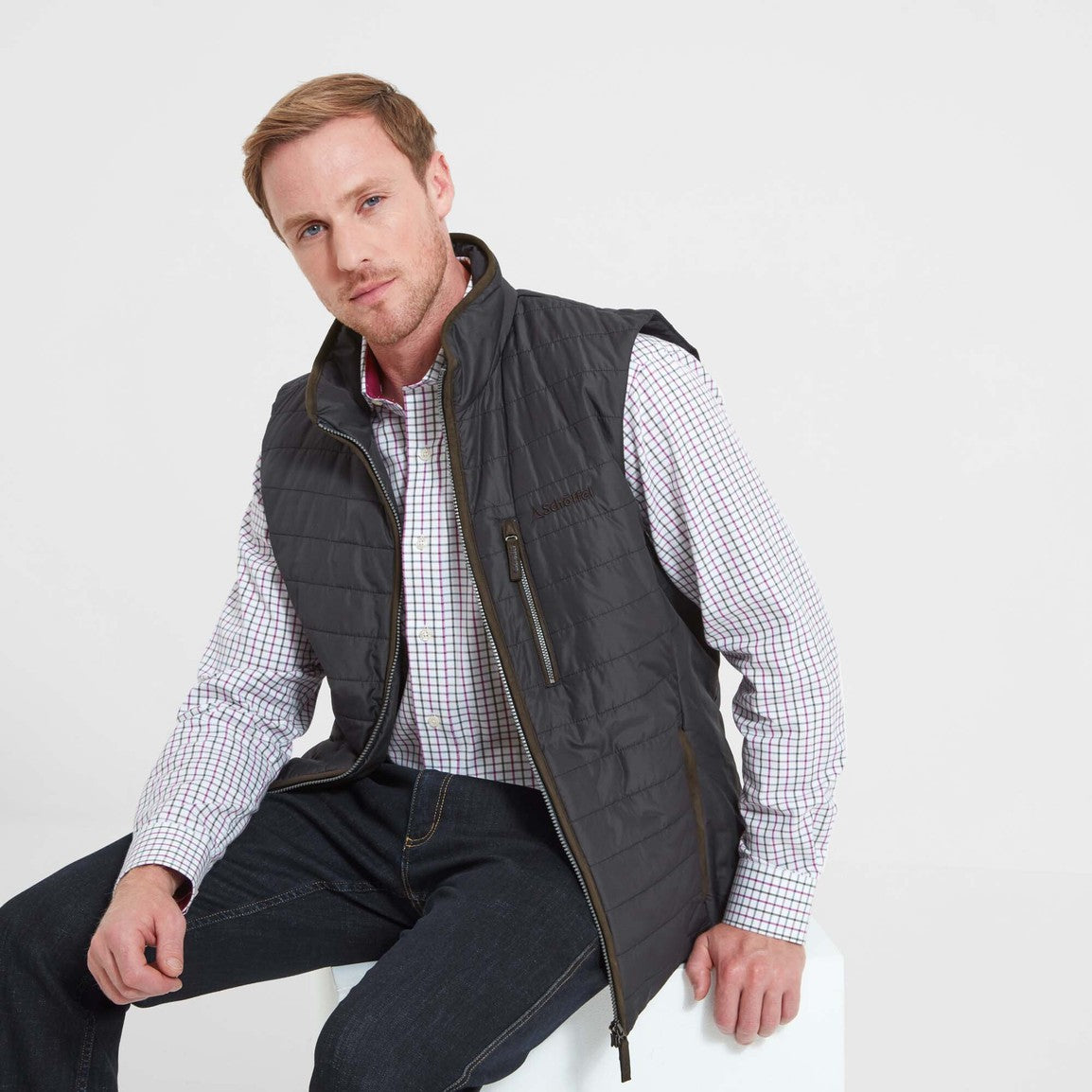 Schoffel Mens Brora Gilet - Charcoal