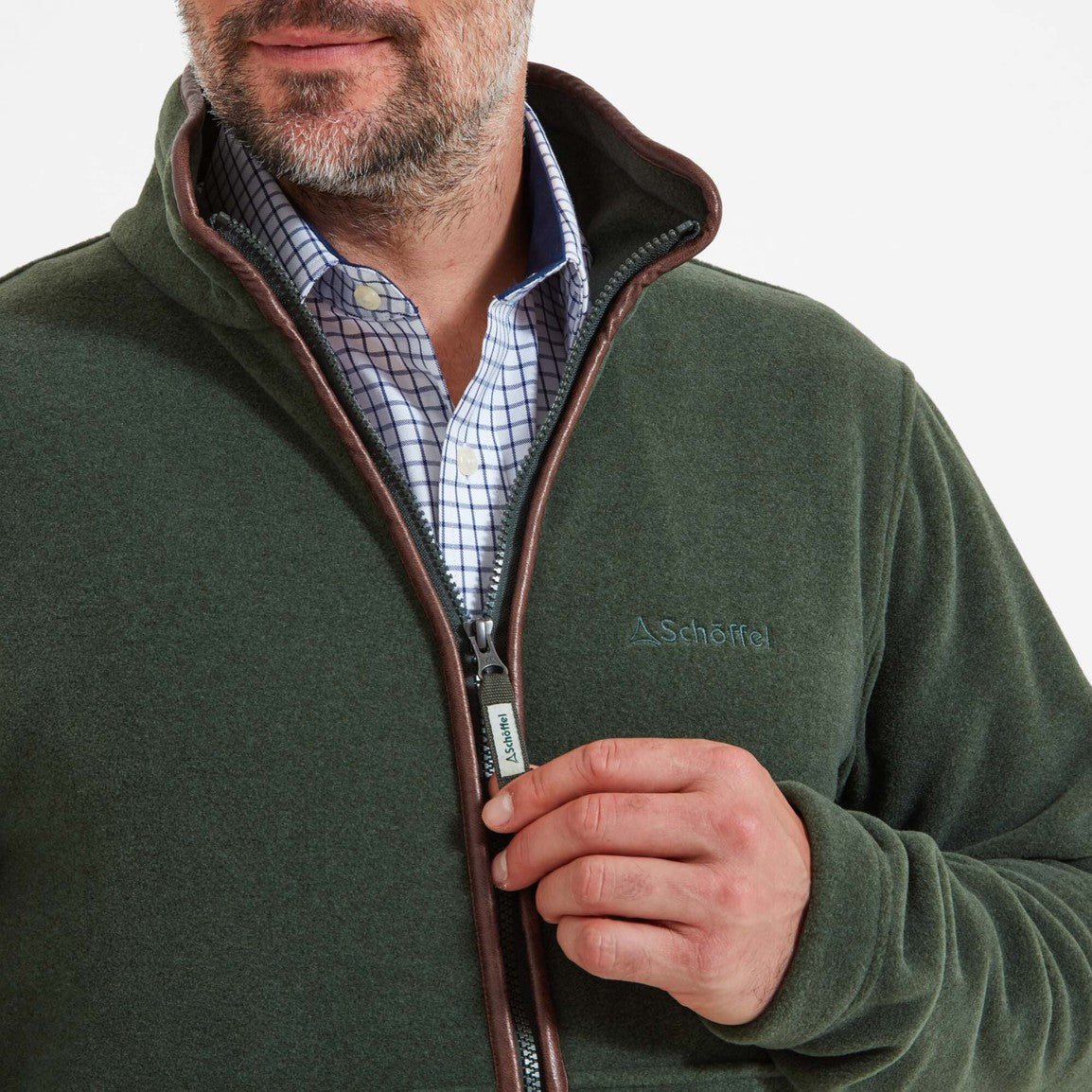 Schoffel Mens Cottesmore Fleece Jacket - Cedar Green