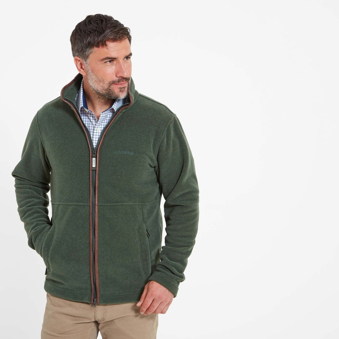 Schoffel Mens Cottesmore Fleece Jacket - Cedar Green