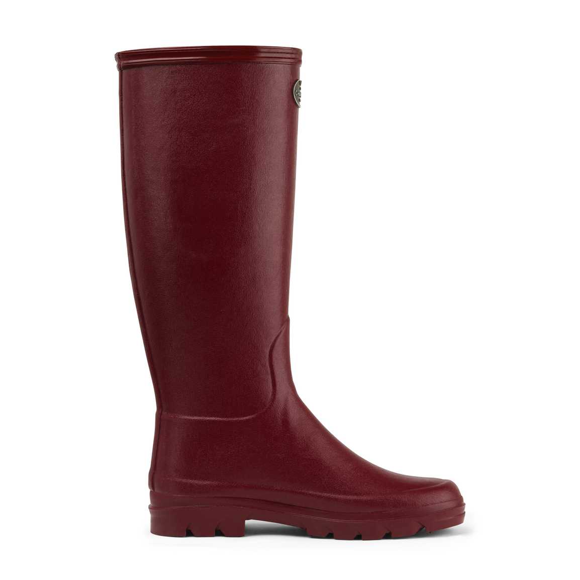 Le Chameau Womens Iris Jersey Lined Boot - Rouge