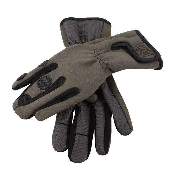 Dents Neoprene Shooting Gloves - Olive