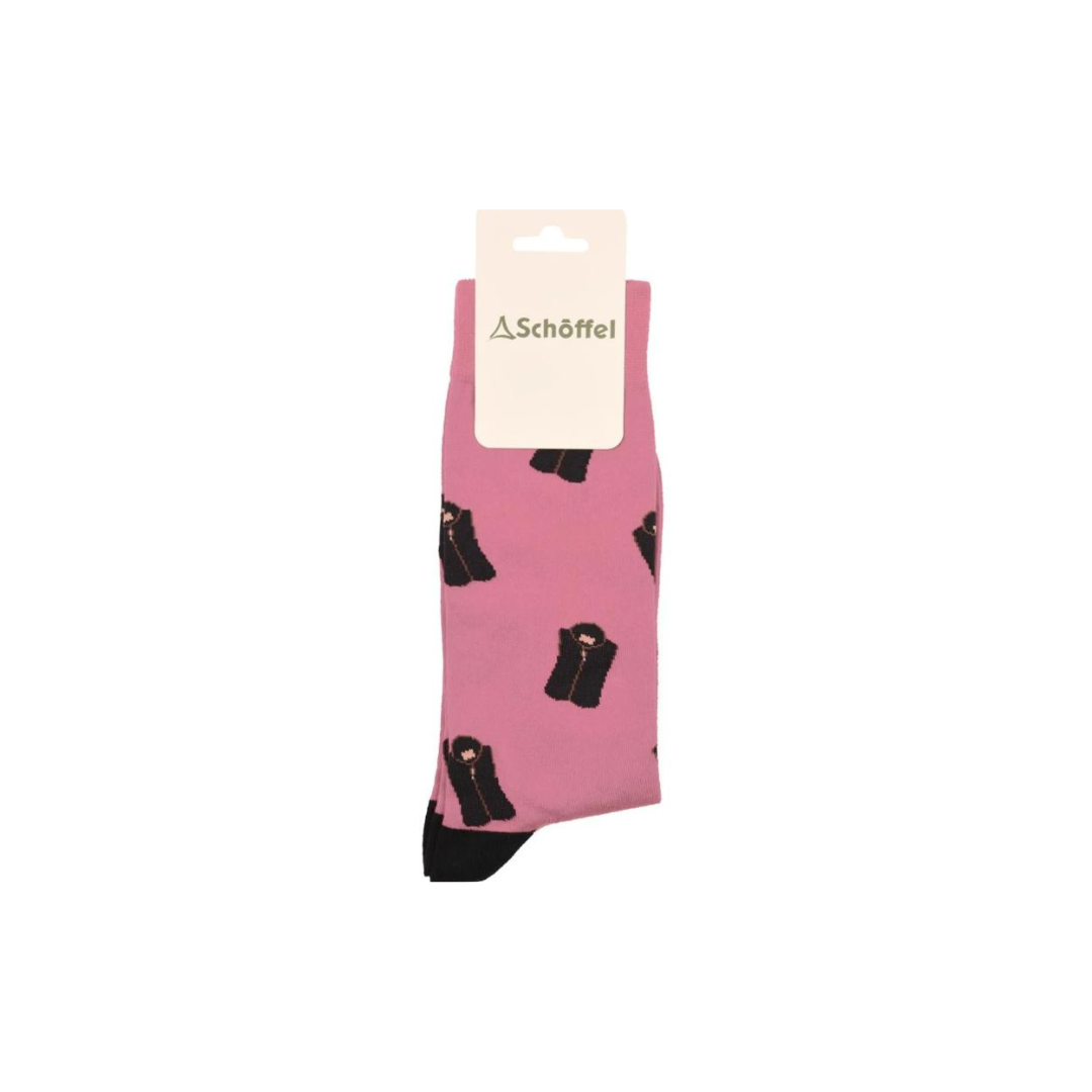 Schoffel Ladies Single Cotton Sock - Pink Lyndons