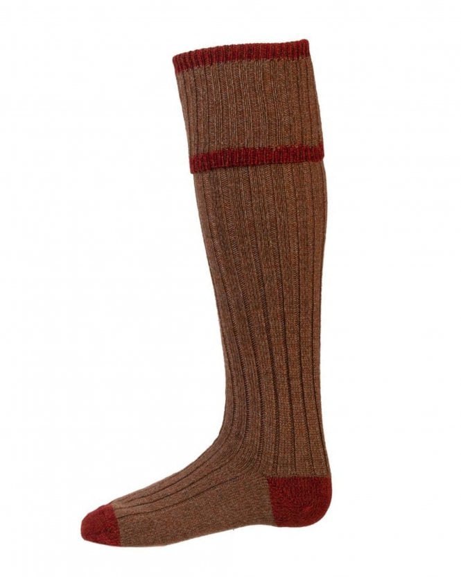 House Of Cheviot Socks - Kyle Hazelnut