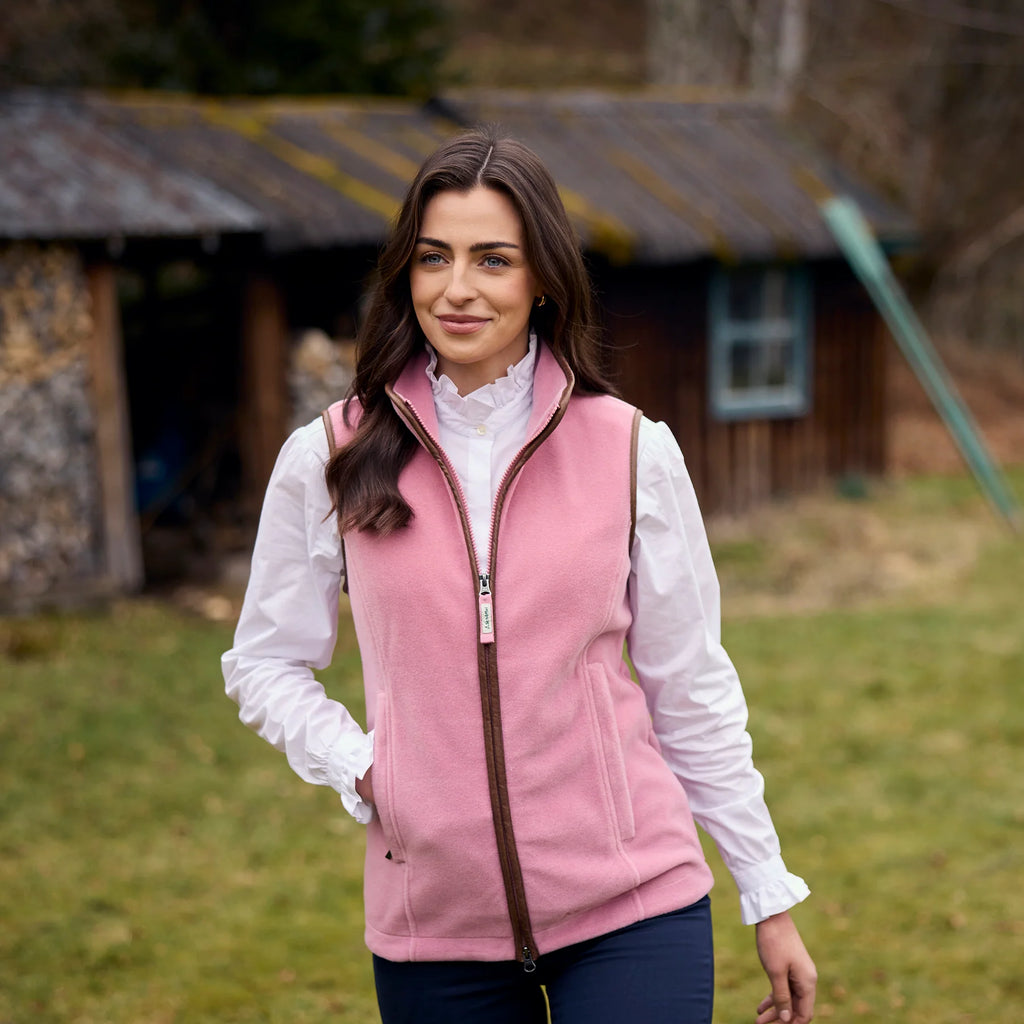 Schoffel Lyndon Fleece Gilet - Antique Rose