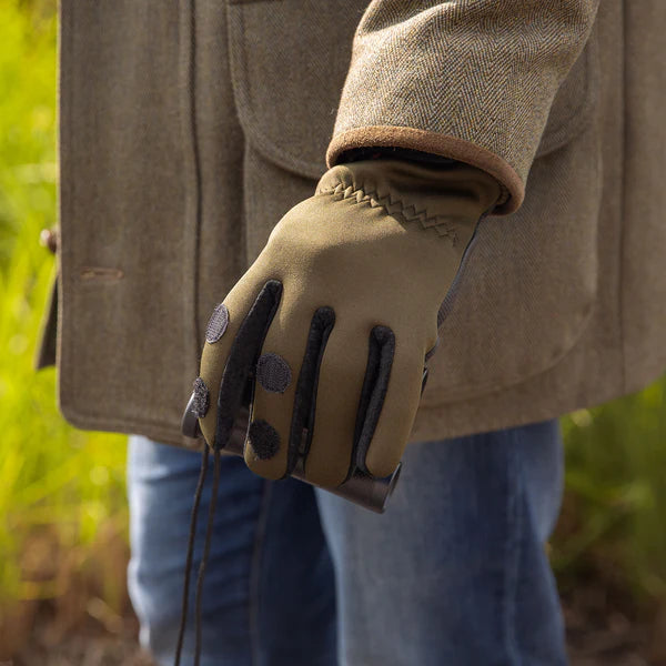 Dents Neoprene Shooting Gloves - Olive