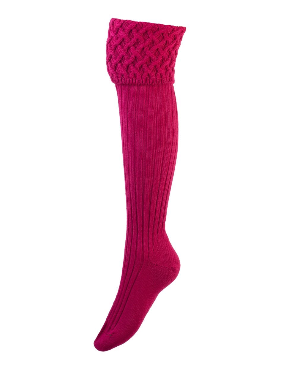 House Of Cheviot Socks - Rannoch Fuchsia