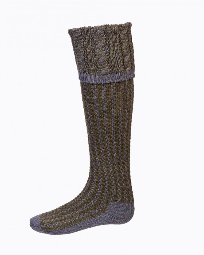 House Of Cheviot Socks - Reiver Blue Lovat