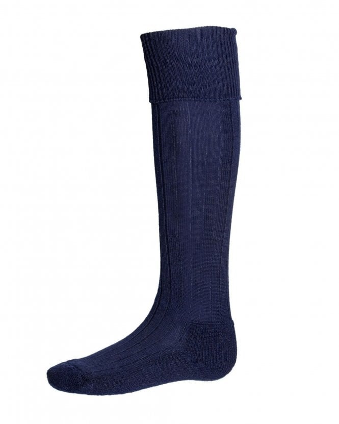 House Of Cheviot Socks - Scarba Navy